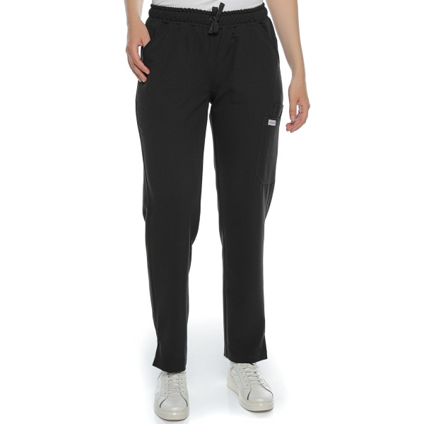 Pantaloni medicali negri de damă Blackwell