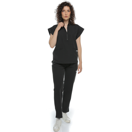 Costum medical negru de damă Blackwell