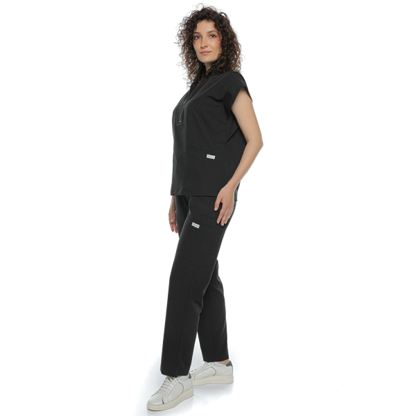 Costum medical negru de damă Blackwell