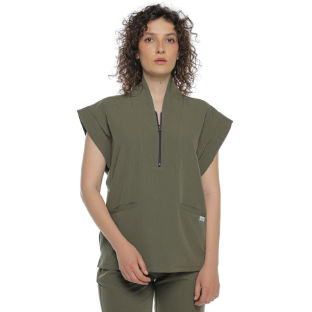 Bluză medicală kaki de damă Blackwell