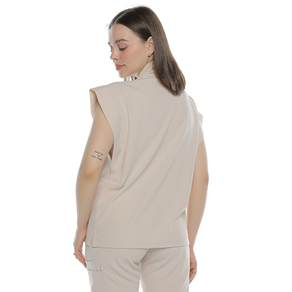 Bluză medicală bej de damă Blackwell