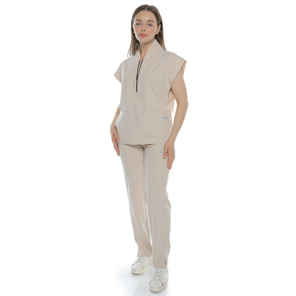 Bluză medicală bej de damă Blackwell